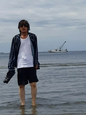 「HUF（ハフ）のアイテム」を使った、and5252さん（メンズ・171cm）の夏コーディネート