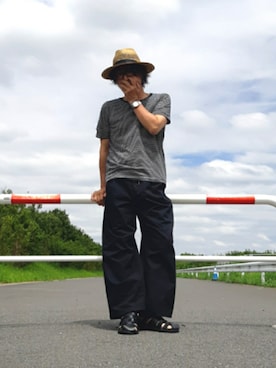 「H&M（エイチ・アンド・エム）のアイテム」を使った、and5252さん（メンズ・171cm）の夏コーディネート