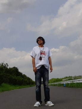 「GILDAN（ギルダン）のアイテム」を使った、and5252さん（メンズ・171cm）の夏コーディネート