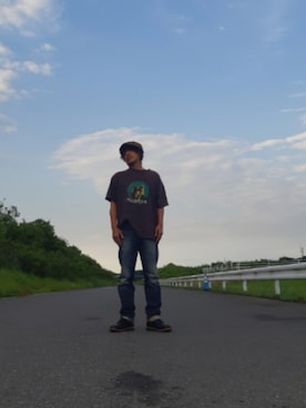 「niko and...（ニコアンド）のアイテム（Tシャツ/カットソー、その他）」を使った、and5252さん（メンズ・171cm）の夏コーディネート