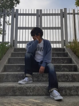 「G-STAR（ジースター）のアイテム」を使った、and5252さん（メンズ・171cm）の春コーディネート