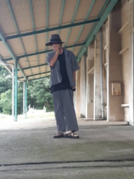 「アイテム（セットアップ）」を使った、and5252さん（メンズ・171cm）の夏コーディネート