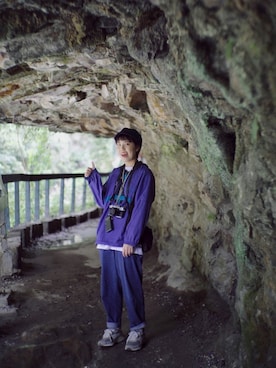 「New Balance」｜「アイテム（キャスケット）」を使った、doryqqyuさん（レディース・158cm）の冬コーディネート