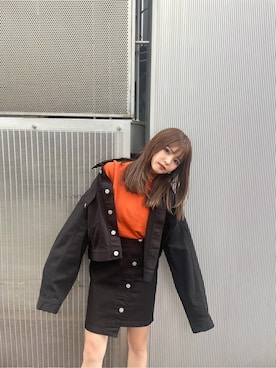 「MURUA（ムルーア）のアイテム（テーラードジャケット）」を使った、juriさん（レディース・153cm）の夏コーディネート