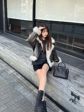 「MURUA（ムルーア）のアイテム」を使った、juriさん（レディース・153cm）の冬コーディネート