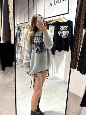 「MURUA（ムルーア）のアイテム（トップス）」を使った、juriさん（レディース・153cm）の秋コーディネート