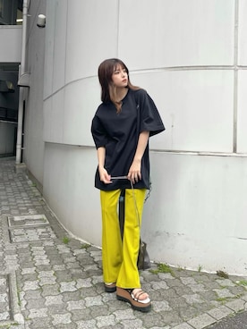 「アイテム（サンダル、その他）」を使った、juriさん（レディース・153cm）の春コーディネート