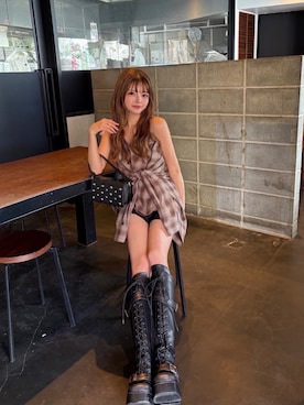 「MURUA（ムルーア）のアイテム」を使った、juriさん（レディース・153cm）の夏コーディネート