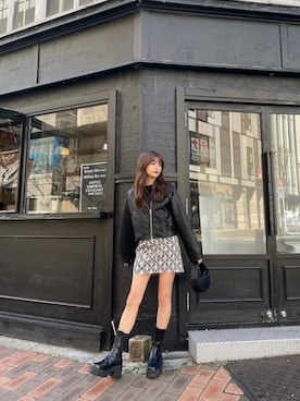 「フェミニンコーデ」｜「アイテム（トレンチコート）」を使った、juriさん（レディース・153cm）の冬コーディネート