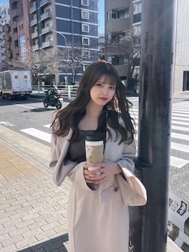 「MURUA（ムルーア）のアイテム（テーラードジャケット）」を使った、juriさん（レディース・153cm）の冬コーディネート