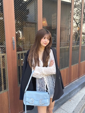 「MURUA（ムルーア）のアイテム（トップス）」を使った、juriさん（レディース・153cm）の春コーディネート