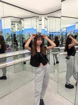 「アイテム（ベスト）」を使った、juriさん（レディース・153cm）の夏コーディネート
