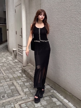 「MURUA（ムルーア）のアイテム」を使った、juriさん（レディース・153cm）の夏コーディネート