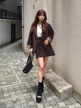 「MURUA（ムルーア）のアイテム」を使った、juriさん（レディース・153cm）の夏コーディネート