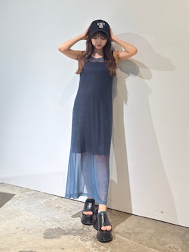 「MURUA（ムルーア）のアイテム」を使った、juriさん（レディース・153cm）の夏コーディネート