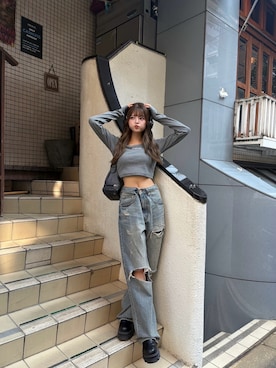 「MURUA（ムルーア）のアイテム」を使った、juriさん（レディース・153cm）の秋コーディネート
