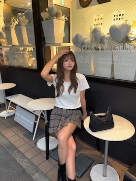 「MURUA（ムルーア）のアイテム」を使った、juriさん（レディース・153cm）の夏コーディネート