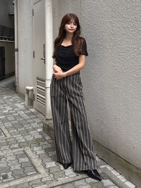 「MURUA（ムルーア）のアイテム」を使った、juriさん（レディース・153cm）の夏コーディネート