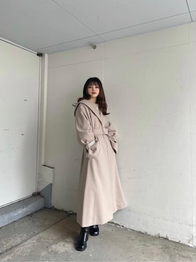 「#murua_by_staff」｜「アイテム（その他アウター）」を使った、juriさん（レディース・153cm）の秋コーディネート