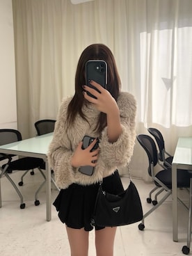 「MURUA（ムルーア）のアイテム」を使った、juriさん（レディース・153cm）の冬コーディネート