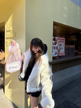 「MURUA（ムルーア）のアイテム」を使った、juriさん（レディース・153cm）の冬コーディネート