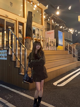 「MURUA（ムルーア）のアイテム」を使った、juriさん（レディース・153cm）の秋コーディネート