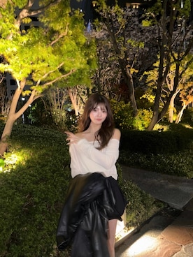 「MURUA（ムルーア）のアイテム（トップス）」を使った、juriさん（レディース・153cm）の春コーディネート