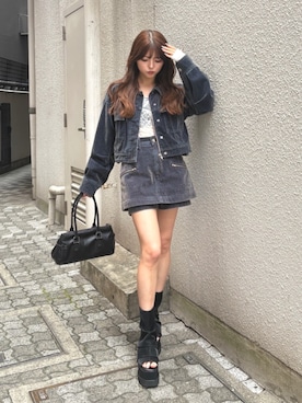 「MURUA（ムルーア）のアイテム」を使った、juriさん（レディース・153cm）の夏コーディネート