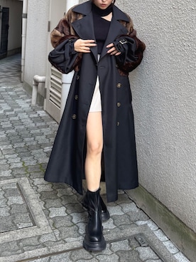「MURUA（ムルーア）のアイテム（パンツ）」を使った、juriさん（レディース・153cm）の秋コーディネート