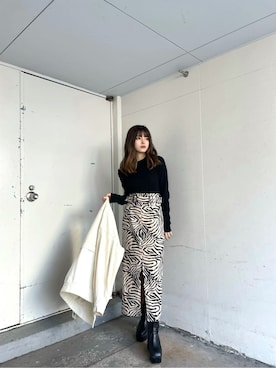 「#murua_by_staff」｜「アイテム（ジャケット/アウター）」を使った、juriさん（レディース・153cm）の冬コーディネート
