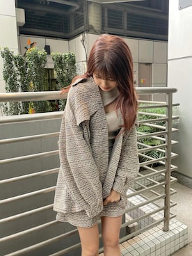 「MURUA（ムルーア）のアイテム（その他アウター）」を使った、juriさん（レディース・153cm）の春コーディネート