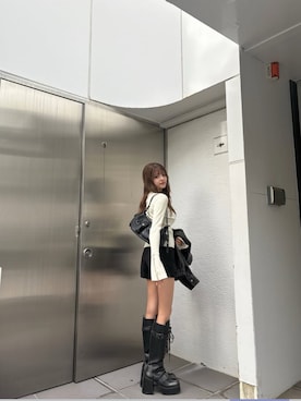 「MURUA（ムルーア）のアイテム」を使った、juriさん（レディース・153cm）の秋コーディネート