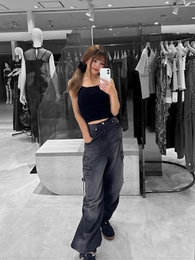 「MURUA（ムルーア）のアイテム」を使った、juriさん（レディース・153cm）の夏コーディネート