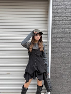 「MURUA（ムルーア）のアイテム（ワンピース/ドレス）」を使った、juriさん（レディース・153cm）の秋コーディネート