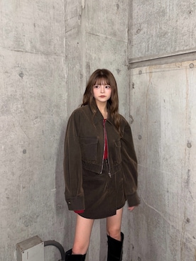 「MURUA（ムルーア）のアイテム」を使った、juriさん（レディース・153cm）の秋コーディネート