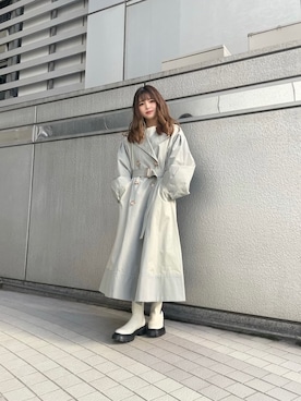 「#今日のコーデ」｜「アイテム（その他アウター）」を使った、juriさん（レディース・153cm）の冬コーディネート