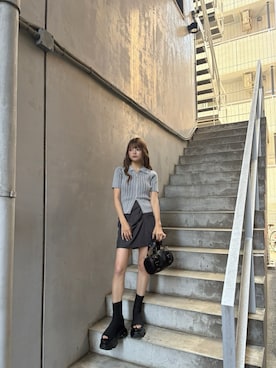 「ブーツコーデ」｜juriさん（レディース・153cm）の夏コーディネート