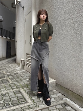 「MURUA（ムルーア）のアイテム」を使った、juriさん（レディース・153cm）の夏コーディネート
