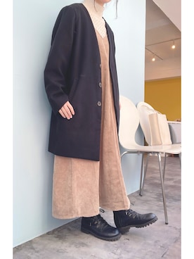 「Tiara（ティアラ）のアイテム（ブーツ）」を使った、oyuさん（レディース・151cm）の秋コーディネート