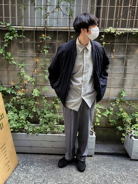 「GAP（ギャップ）のアイテム（ブルゾン）」を使った、a25evlpさん（メンズ・177cm）の冬コーディネート