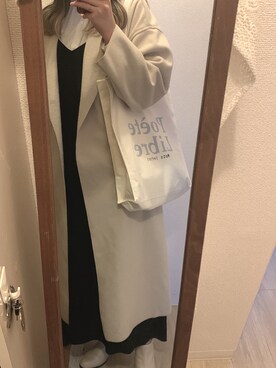 「UNIQLO（ユニクロ）のアイテム（ワンピース/ドレス、ブラック系）」を使った、honokaさん（レディース・161cm）の冬コーディネート