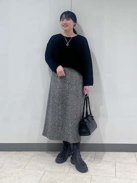 「INDIVI（インディヴィ）のアイテム」を使った、hasuさん（レディース・159cm）の秋コーディネート