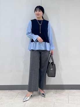 「INDIVI（インディヴィ）のアイテム」を使った、hasuさん（レディース・159cm）の秋コーディネート