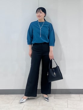 「INDIVI（インディヴィ）のアイテム」を使った、hasuさん（レディース・159cm）の秋コーディネート