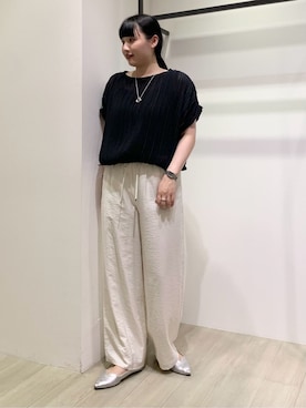 「INDIVI（インディヴィ）のアイテム」を使った、hasuさん（レディース・159cm）の春コーディネート