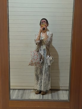 「classicalelf（クラシカルエルフ）のアイテム（ジャケット/アウター）」を使った、⋈𝚖𝚘𝚌𝚊*｡ﾟさん（レディース・156cm）の春コーディネート