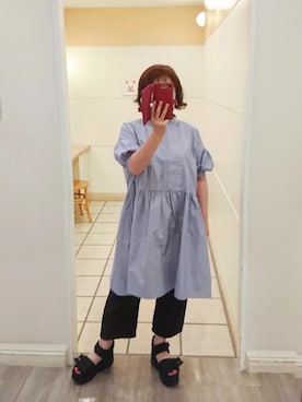 「PUAL CE CIN（ピュアルセシン）のアイテム（チュニック）」を使った、yoppy129さん（レディース・155cm）の秋コーディネート