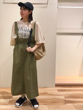 「ナチュラル」｜つしま☺︎さん（骨格ストレート・レディース・153cm）の春コーディネート