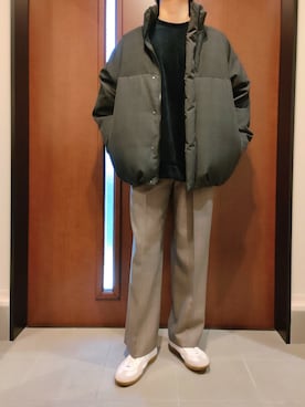 「LIDNM（リドム）のアイテム（ダウンジャケット/コート）」を使った、Kenさん（メンズ・173cm）の冬コーディネート