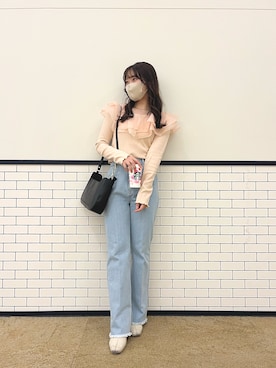 risapi🐰（骨格ウェーブ）さん（レディース・157cm）の春コーディネート